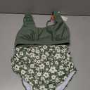 Summer Mae Maternity Bikini Swimsuit Wide Straps Ruched High Waisted Two Piece Bathing Suit Scoop Neck Pregnancy Swimwear (Size 4)