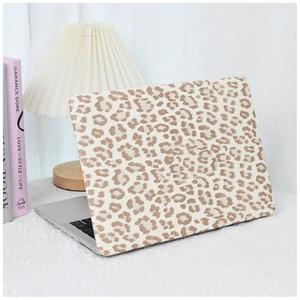 BYCeke for MacBook Pro 16 inch Case 2026-2021 M5 M4 M3 M2 M1 A3403 A3186 A2991 A2780 A2485,Leather Leopard Print Hard Shell&Keyboard Cover for MacBook Pro16 M4 Cow Pattern Plastic Cases,Leopard White