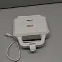 Mini Waffle Maker Machine, Tiny Waffle Bites Iron for Kids, Bake 8 x 2'' Tiny Waffle Bites, Small Waffle Maker, Compact & Easy Use, Non Stick Surface, Recipe Included, White