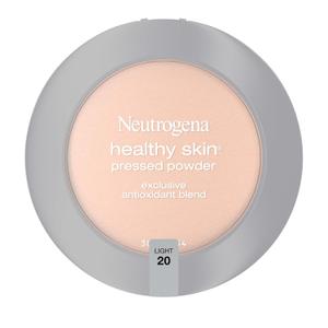 Neutrogena Healthy Skin Pressed Makeup Powder Compact with Antioxidants & Pro Vitamin B5, Evens Tone, Minimizes Shine & Conditions, Light 20, .34 oz