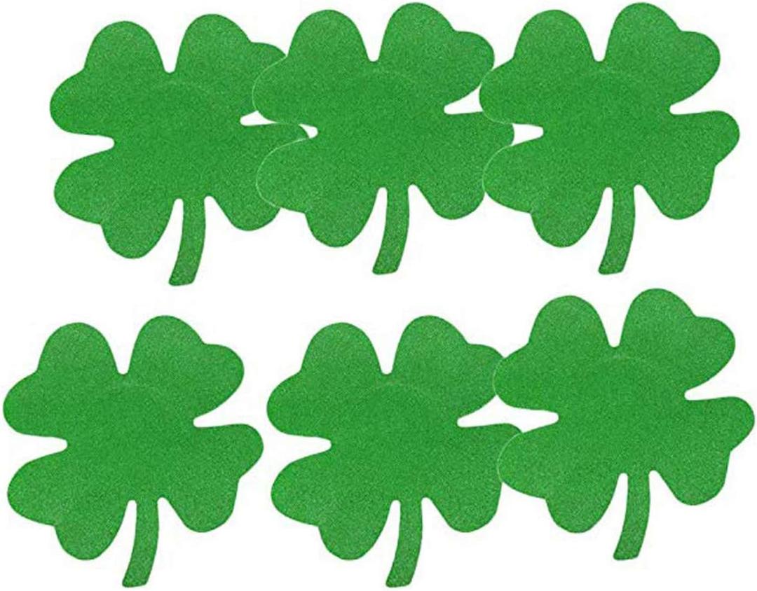 2 x BinaryABC St.Patrick's Day Shamrock Nipple Covers Breast Pasties,St Patricks Day Decorations,Self Adhesive,10 Pairs (Green)