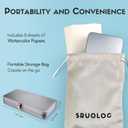 Watercolor Paint Set 50 Colors, Travel Watercolor Set with Portable Carrying Case, Papers, Brushes and Accessories, Ideal for Artists, Amateur Hobbyists and Painting Lovers (36 Regular + 10 Metallic +4 Fluorescent)