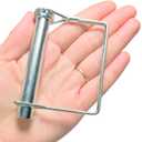 Heavy Duty Square Safety Coupling Pin, High Strength Spring Steel Axle Lock Pin Alignment Pin 15/32" x 3-3/20" (12x80) (2 Pcs)