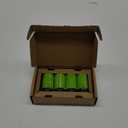 Amazon Basics Rechargeable D Cell Batteries, 4-Pack, NiMH, 10000 mAh, Recharge up to 1000x Times, Pre-Charged