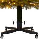Metal Rolling Christmas Tree Stand with Heavy-Duty Caster Wheels - Premium Stand Holds up to 12-Foot-Tall Artificial Xmas Trees Universal Adjustable Base, Support 220 lbs - Compatible with Most Upright Tree Bags