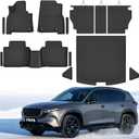 Floor Mats Compatible with Mazda CX-5 2026,All Weather Protection Duarble TPE Cargo Liner with Backrest Mats, Door Sill Guards Accessories Compatible with Mazda CX5 2026