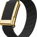 Fitcent Adjustable SuperKnit Wristband Compatible with WHOOP 5.0 Bands WHOOP MG LIFE (GoldBlack)