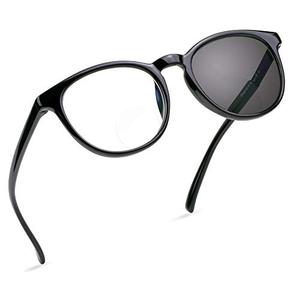 LifeArt Bifocal Reading Glasses, Transition Photochromic Dark Grey Sunglasses, Oval Frame, Computer Reading Glasses, Anti Glare (Black, +0.00/+2.50 Magnification)