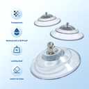8PACK Upgraded Large Suction Cup with Screws, 3.4 Inch Clear PVC Pads, M8 Screw NutAuxiliary Hooks for cat beds
