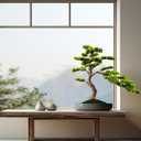 3ft36in Artificial Bonsai Tree Juniper Faux Plants Indoor Big Fake Plants Decor with Ceramic Pots for Home Table Office Desk Shelf Bedroom Living Room Decorations (Green)