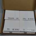 Sustainable Greetings 120 Pack Thank You Cards with Envelopes Bulk for Weddings, Bridal Showers, Graduations, Bridal, Blank Inside - Minimalist Black and White Design Thank You Card