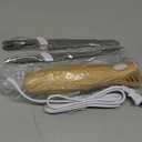 Electric Knife - Carving Knife Set, Easy-Slice Serrated Edge Blades for Meat, Bread, Turkey, Ribs, Fillet, DIY, Ergonomic Handle + 2 Blades for Raw & Cooked Food New Upgrade(Faux Wood) (Classic)