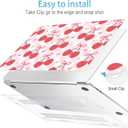 Mektron for 2026 MacBook Air 13-inch M5 Laptop Case A3449 with 13.6-inch Liquid Retina Display Fits 2025 A3240 M4 2024 A3113 M3 2023 A2681 M2 Printed Shell for MacBook Air 13.6", Cherries Bows C353