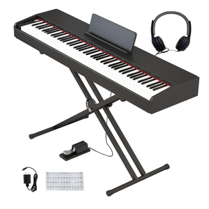 Digital Piano 88 key Semi-Weighted Keyboard For Beginner
With X Stand & Sustain Pedal, Full-Sizer Electric Piano For Bluetooth, Headphone Mode, USB-MIDI