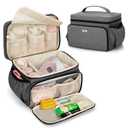 Luxja Breast Pump Bag Compatible with Spectra S1 and S2, Pumping Bag for Breast Pump and Extra Parts (Suitable for Home or Travel Use), Gray (Patent Pending)