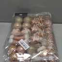 Mr. Pen Assorted Rose Gold Shatterproof Ornaments Set, 77 pcs, Bulk Ornaments for Tree