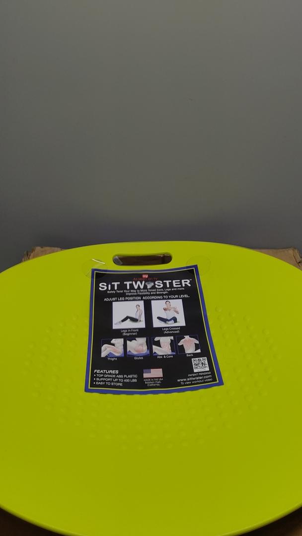 SIT TWISTER Exercise Twist Disc - Improve Posture, Core Strength, and Muscle Tone - Fun, Easy to Use Fitness Equipment - Ab Workout Fit Board (Sport Yellow)