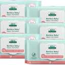 Aleva Naturals Bamboo Baby Sensitive Wipes | Unscented | Extra Strong and Ultra Soft | Natural and Organic Ingredients | Certified Vegan | 6 packs of 72ct - Total of 432ct