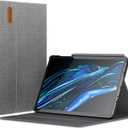 INFILAND Case for Samsung Galaxy Tab S10 Lite/10 FE/ S9 FE 5G 10.9 Inch/Tab S9 11 Inch, Ultra Slim Multi-Angle Cover with S Pen Holder [Auto Wake/Sleep], Gray