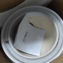 LE TAUCI Ceramic Plant Pots, 5.1 + 6.4 Inch Footed Pots for Plants, Modern Flower Pots for Home and Office, Indoor Planters with Drainage, Reactive Glaze White