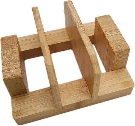 Bamboo Cutting Board Rack, Pot Lid Rack, Tabletop Knife Holder, Cake Mold, Baking Pan and Bakeware Organizer
