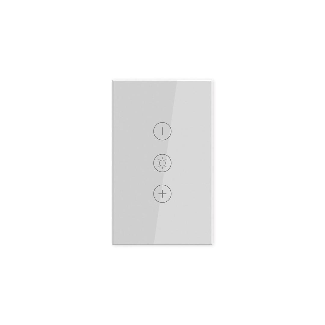 Smart Dimmer Switch,4.65 X 2.83 X 1.34 Inches,Need Neutral Wire,2.4GHz,Tuya/Smart Life App/Alexa,Tempered Glass Panel,Grey
