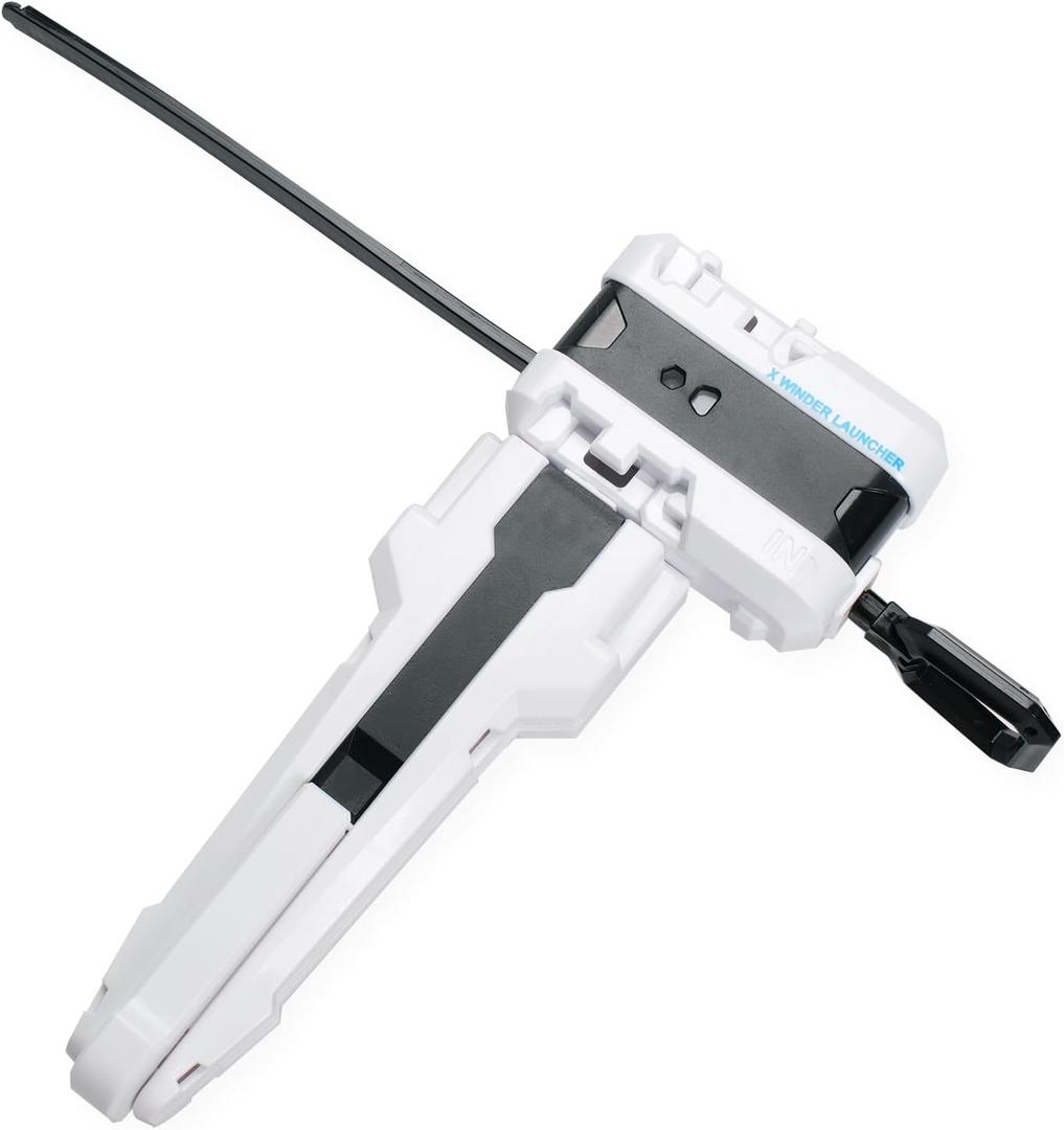 X Winder Launcher with Grip, Only Compatible with Right Spinning X Blade Top, Right X Launcher, Gyro Accessories(White)