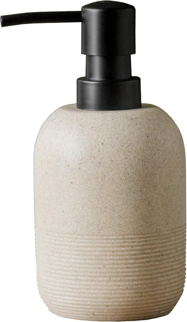 GalDal Soap Dispenser Beige,Hand Soap Lotion Dispenser for Bathroom Countertop,Soap Dispenser for Kitchen.
