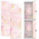 VTZNOJ 6Pcs School Locker Magnetic Wallpaper Removable Locker Wallpaper Magnetic 12" x 12" Reusable & Waterproof Sheet Trimmable Locker Accessories for School Office Supplies Wall Youth Teens. (Pink)