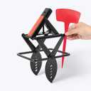 Mole Traps that Kill Best, 2 Pack Scissor Mole Trap, Sleek Black Stainless Steel Finish