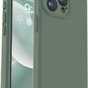 Vooii Compatible with iPhone 15 Pro Case, Upgrade Defender Liquid Silicone, [Enhanced Camera Protection] [Soft Anti-Scratch Microfiber Lining] Shockproof Phone Case iPhone 15 Pro 6.1 inch - Cypress