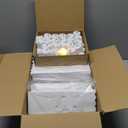 2025 New Waterproof 100 Pcs - Luminary Bags with Flameless Candles - Plastics Reusable Luminaries with Led Lights - Christmas Luminary Bags for Outdoors Birthday Wedding Thanksgiving Party Decor