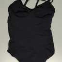 SHAPERX Women's Seamless Shapewear Bodysuit Tummy Control Body Shaper Waist Snatching Body Suit (XX-Large-3X-Large, 1-black (Thong))