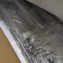 KINGTORO 40" Gold Crystal Flush Mount Rectangular Chandelier, 8-Light