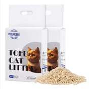 Tofu Cat Litter22.4LB(5.6LB*4bags) Fast Clumping, Dust-Free,Really Natural Raw Materials, Flushable,Ultra Absorbent and Fast Drying,Solubility in Water,Less Scattering
