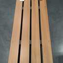 Seachrome Hermosa 32" x 13.5" Back Wall-Mount Folding Teak Tub Seat with 3" Slats