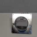 Dryer Vent Cover Outside 6 Inch Wall Vent with Removable Mesh -304 Stainless Steel Exhaust Vent Cover Rubber Cushioned Non Return Flap, Sliver