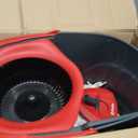 O-Cedar EasyWring Microfiber Spin Mop, Bucket Floor Cleaning System, Red, Gray, Standard