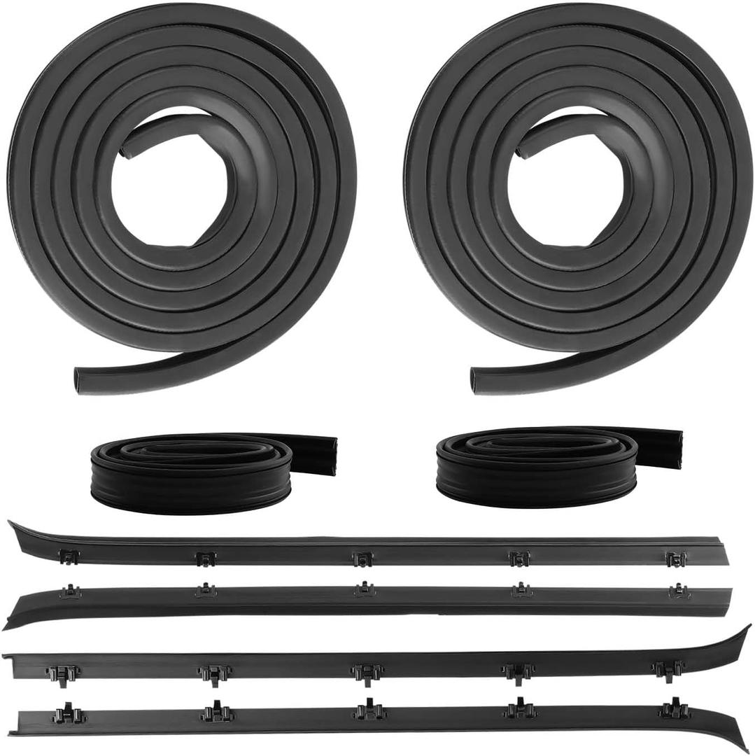 8PCS Complete Door Window Weatherstrip Seals Set Kit for Chevrolet/GMC Blazer C10 C20 C30 K10 K20 K30 R1500 R2500 R3500 Suburban V1500 V2500 V3500