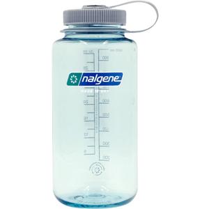 Nalgene Leak Proof Tritan BPA-Free Water Bottle - 32 oz Wide Mouth - Made in the USA for Outdoor Use & Daily Hydration (Seafoam)