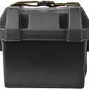 Attwood 9082-1 Small Battery Box with Mounting Kit and Strap, Fits Series 16 and U1 Batteries, Black
