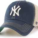 '47 MLB Flagship Wash Mesh MVP Adjustable Hat Adult One Size Fits All (Black, L)