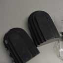 Heavy Duty Book Ends for Shelves, Set of 2 Resin Decorative Bookends for Heavy Books, Layered Arch Book Stoppers, Modern Minimalist Bookshelf Decor, Matte Black Finish for Office and Home Use