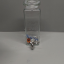 Kook Drink Dispenser, 80 oz, Water Dispenser Countertop, Glass Drink Dispenser, Beverage dispenser, with Leak-Proof Spigot, Clear Rectangular Jar, Storage for Party, Fridge, for Water, Iced Tea