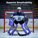 BenKen Street Hockey Goalie Equipment Set, NHL Youth Street Hockey Goalie Pads - Leg Pads, Catch Glove, and Blocker, Youth Goalie Gear