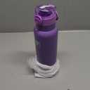 Fanhaw Daylite Series 24 oz Stainless Steel Insulated Water Bottle with Silicone Spout Lid, Double-Wall Vacuum Leakproof Metal Bottle, Anniversary Birthday Gift for Kids, Women & Men (Lilac)