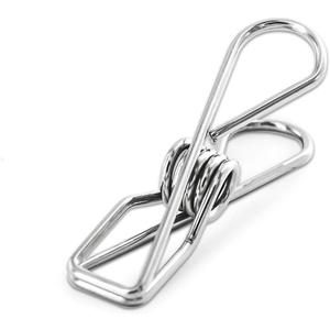 40 Pack Stainless Steel Small Clothes Pins Durable Clothes Pegs Multi-Purpose Metal Wire Utility Clips for Laundry Home Kitchen Outdoor Travel Office