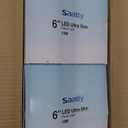 DAMINY 12 Pack 6 Inch LED Recessed Lighting with Junction Box,5CCT,Ultra-Thin Recessed Light,10W 1100LM, Dimmable Canless Wafer Ceiling Light, High Brightness (White)