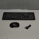 Wireless Keyboard and Mouse - Large Print Wireless Keyboard, KOPJIPPOM 2.4G Full Size Keyboard and Mouse Set with Big Letters and Backlight Key for Seniors, Compatible for Windows, Laptop, PC, Black