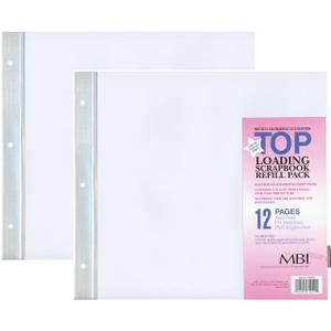 2-Pack - MBI 12" x 12" Scrapbook Expansion Pages, 6sht (12 Pages)